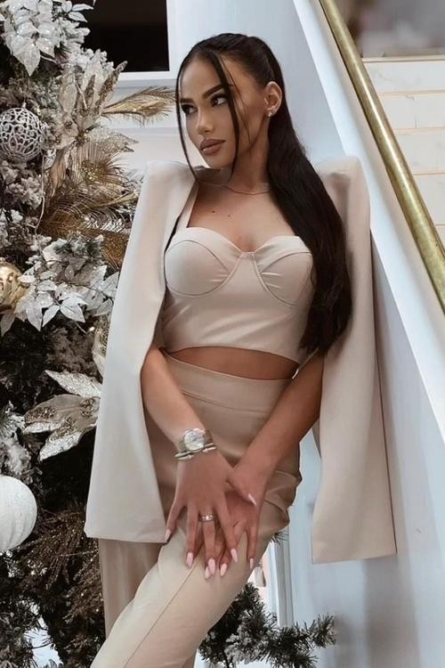 BLAZZER CORSETE BEIGE