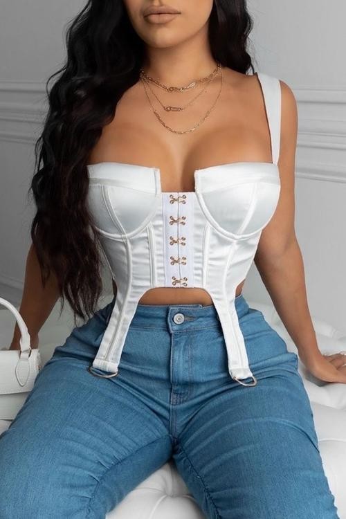 CORSETTE SATIN BLANCO