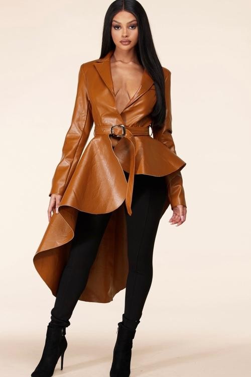 GABARDINA IRREGULAR CAMEL