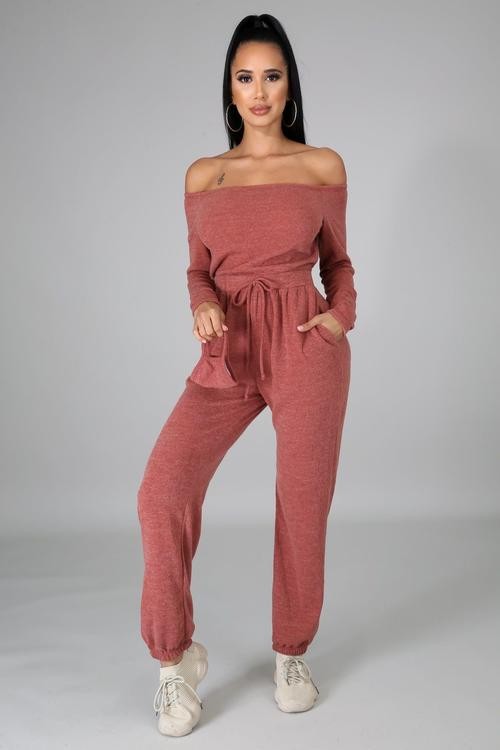 JUMPSUIT PANTS TERRACOTA
