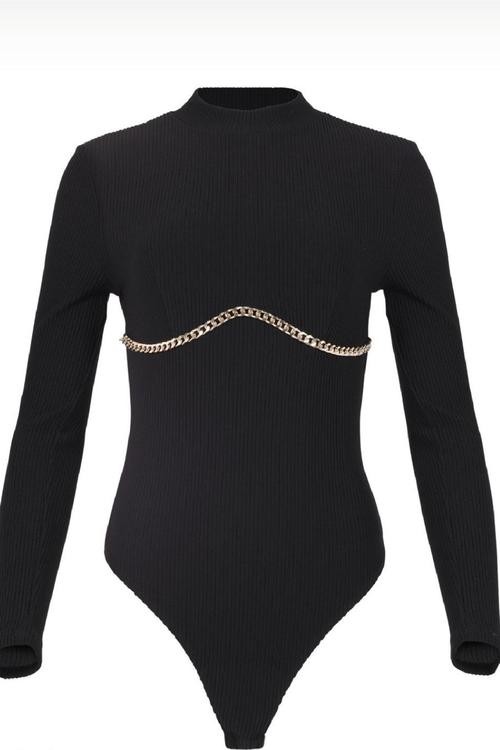 PANTIBLUSA NEGRA CADENAS