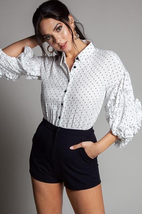ROMPER DOTS SHORT