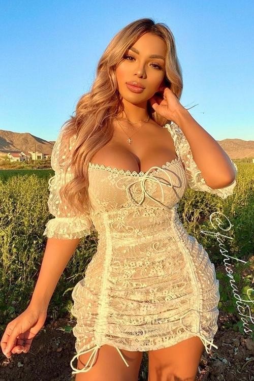 VESTIDO AIMEE ENCAJE BLANCO